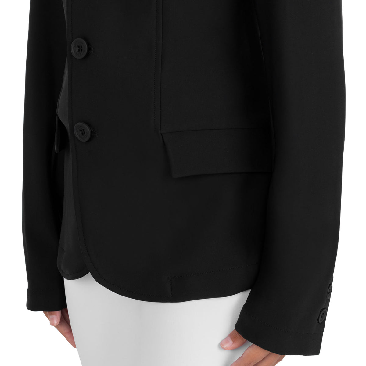 Equestro Kids' Girasol Competition Riding Jacket - Black