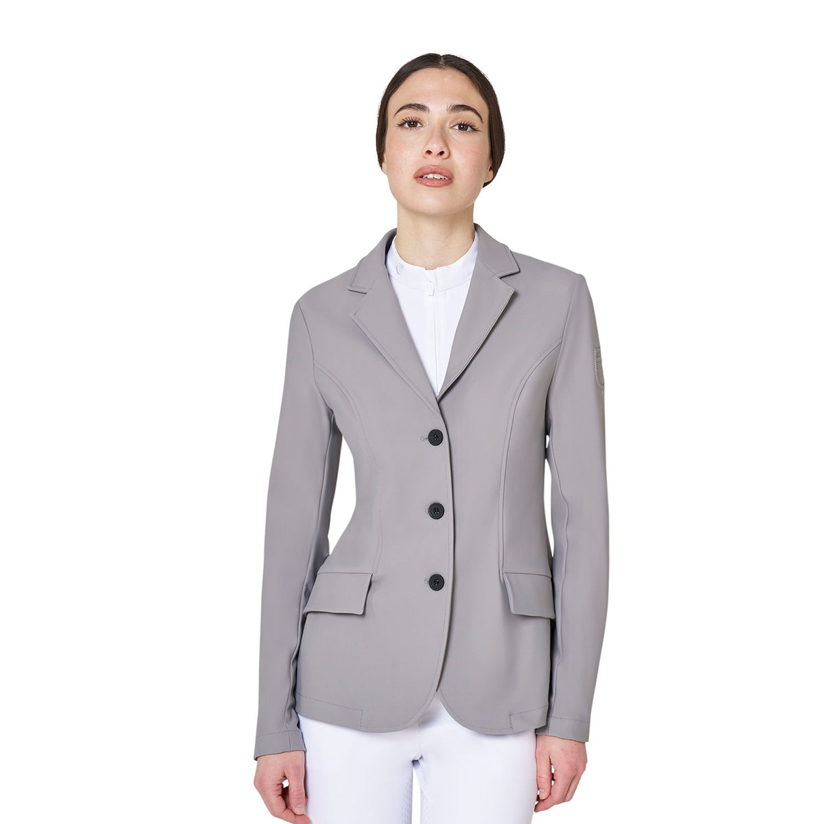 Equestro Women's Girasol Competition Riding Jacket - Harbor Mist