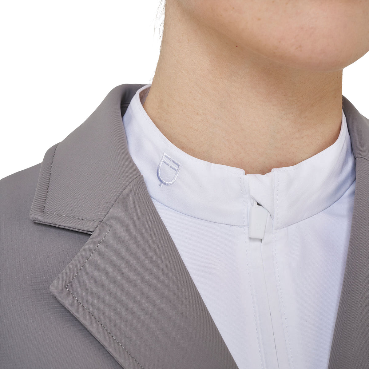 Equestro Women's Girasol Competition Riding Jacket - Harbor Mist