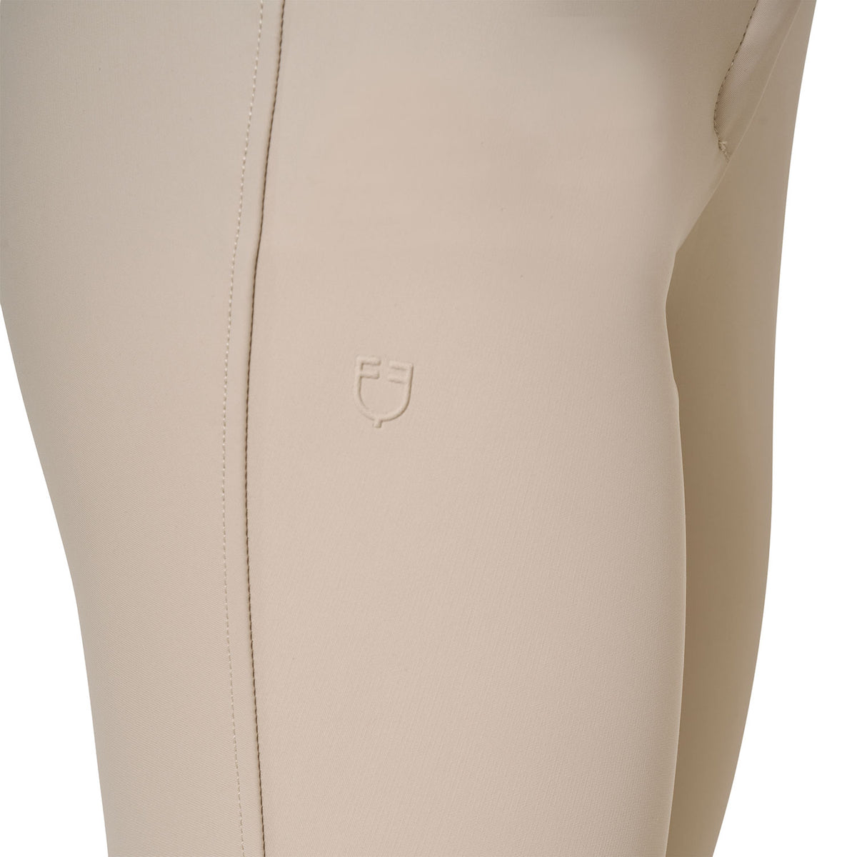 Equestro Women's Hunter High Waist Knee Grip Breeches - Cobblestone