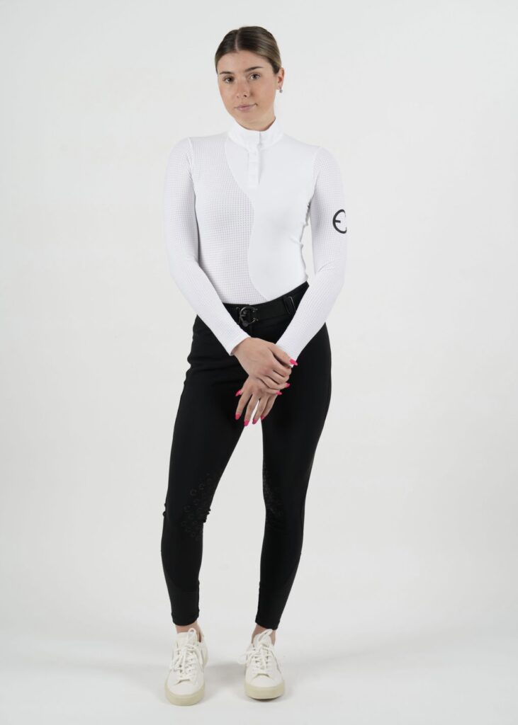 Equestrian Club Lenna Show Shirt - White