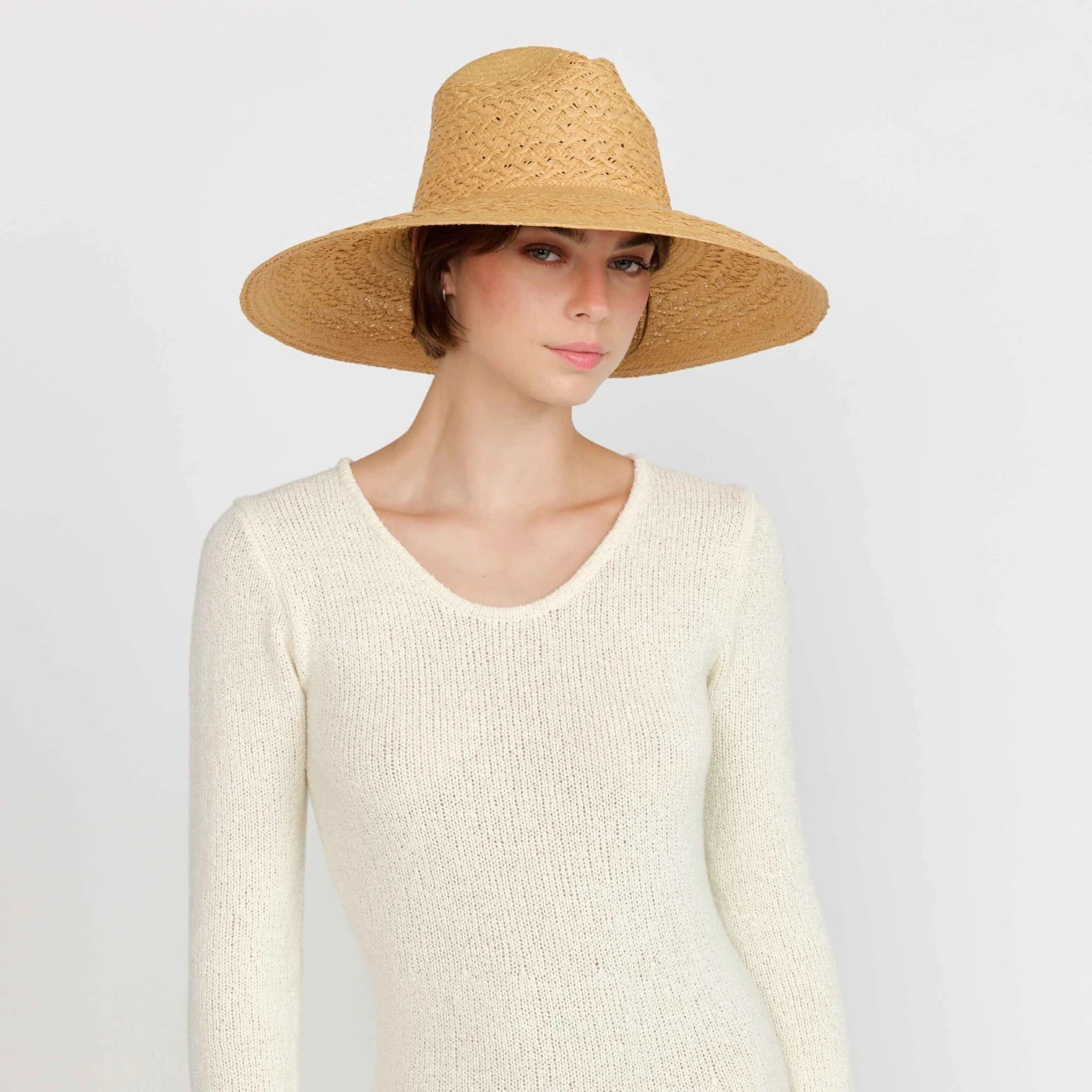Butterscotch Wide Brim Hat