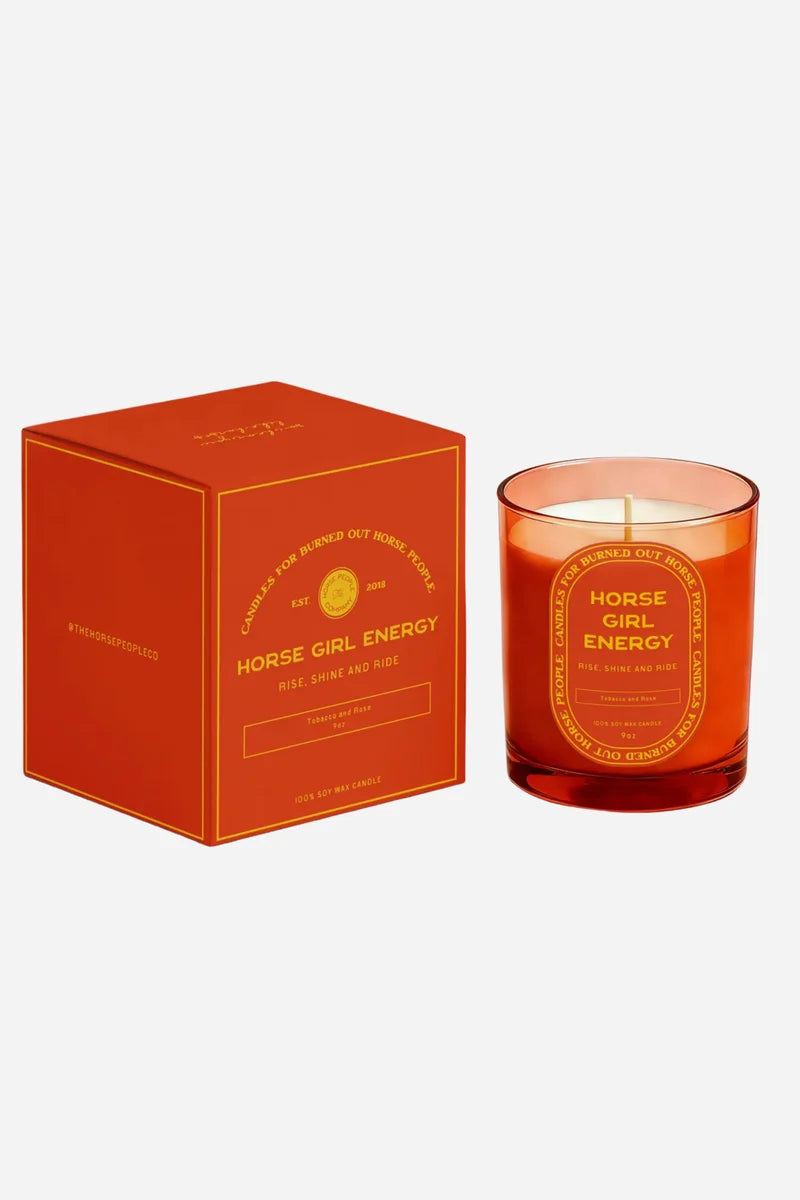 Horse Girl Energy Candle - Tobacco And Rose