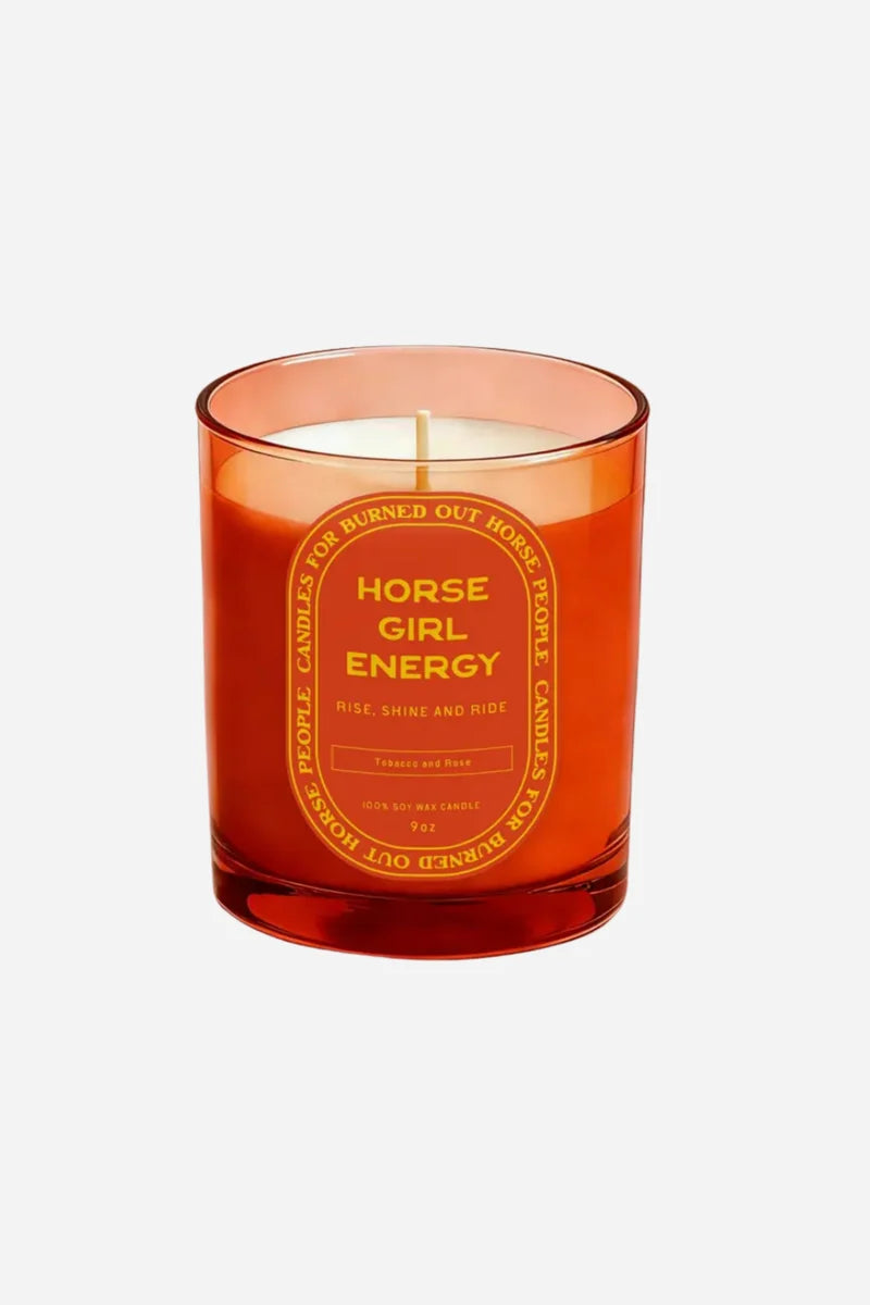 Horse Girl Energy Candle - Tobacco And Rose