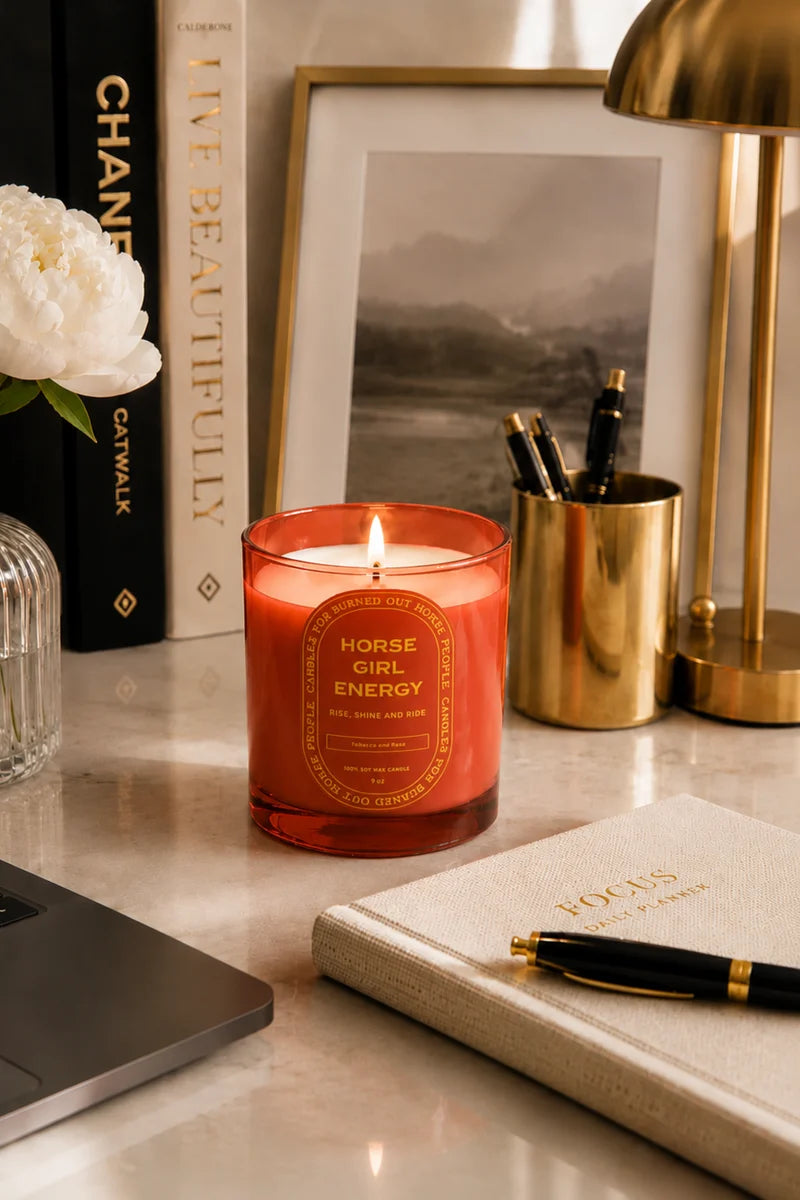 Horse Girl Energy Candle - Tobacco And Rose