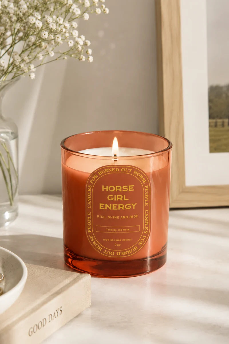 Horse Girl Energy Candle - Tobacco And Rose