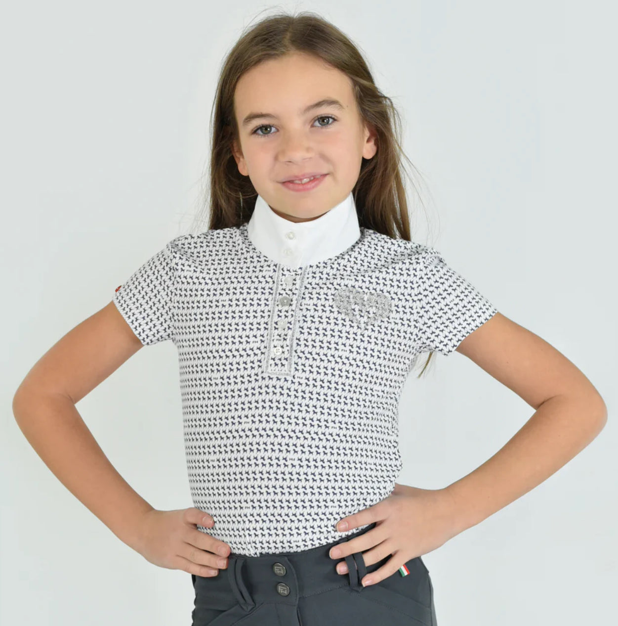 For Horses Molly Show Shirt Navy Horses