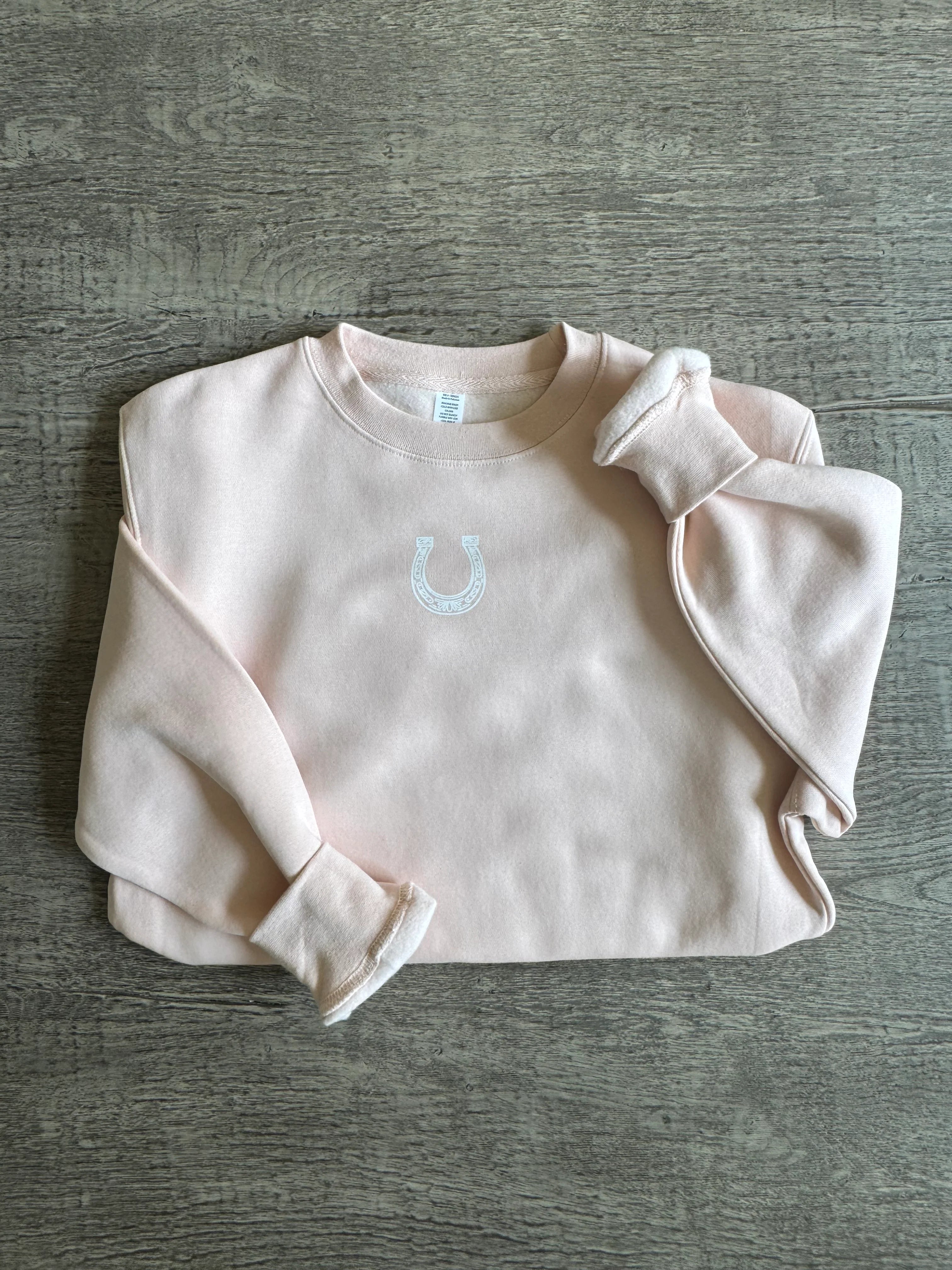 Bridle Up Hope Blushing Horseshoe Sweatshirt