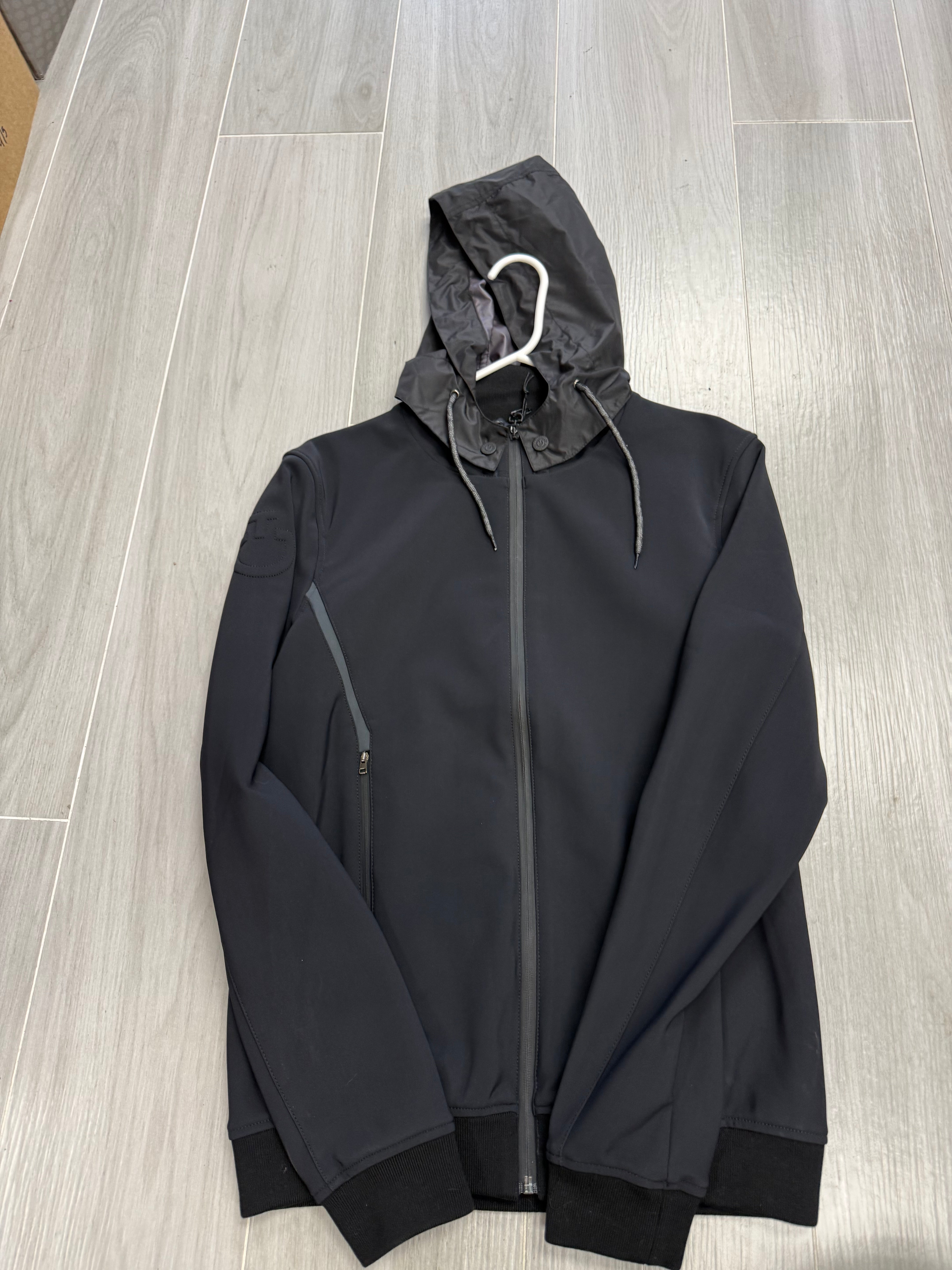 CT Stretch-Jersey Detachable Hood Sweatshirt M