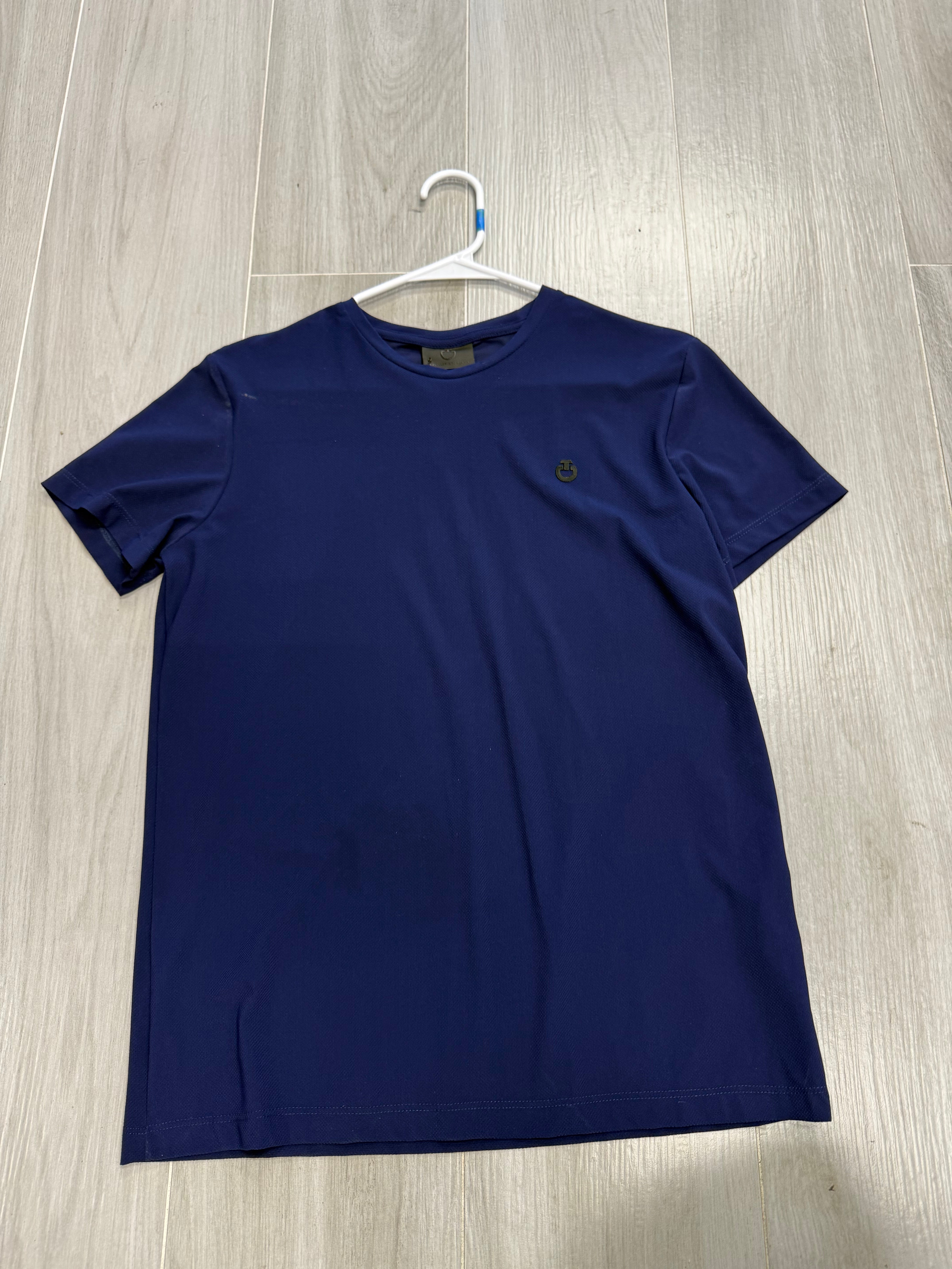 CT Jersey LS Training Polo w Print Logo Royal Blue M