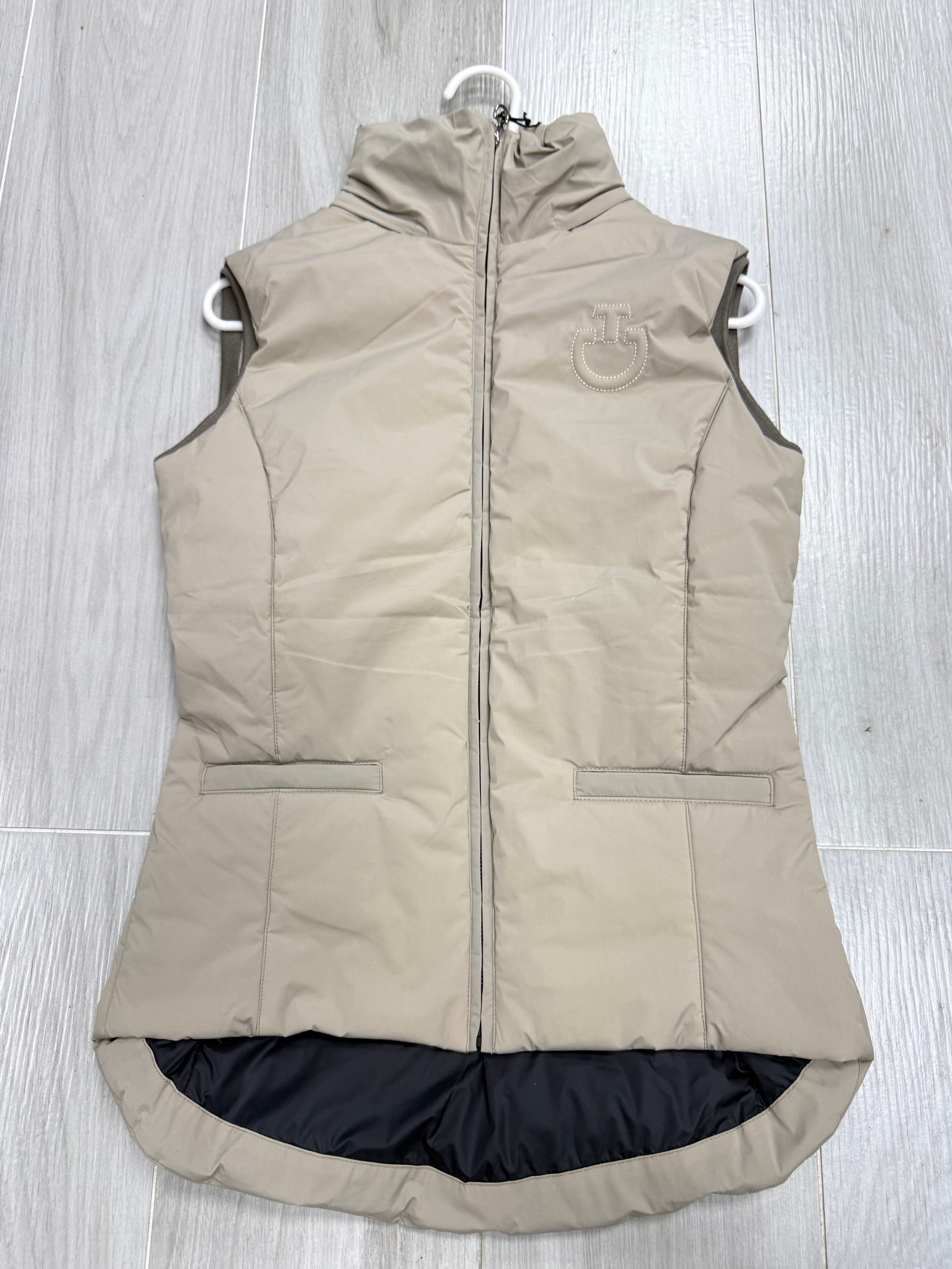 Nylon Stretch Sabre Sleeveless Jacket S