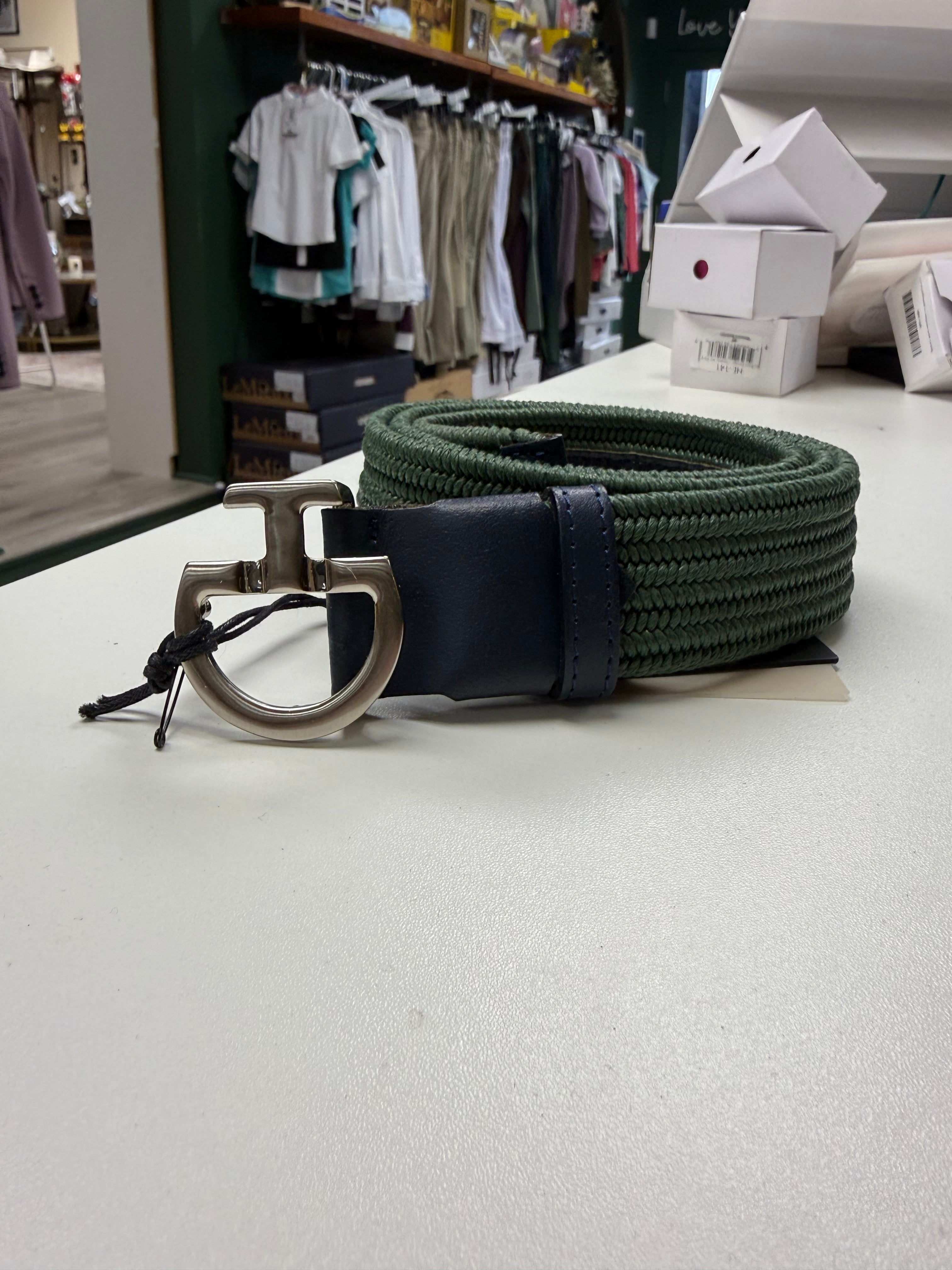 CT Mens Elastic Belt CT Clasp Jungle/Navy M