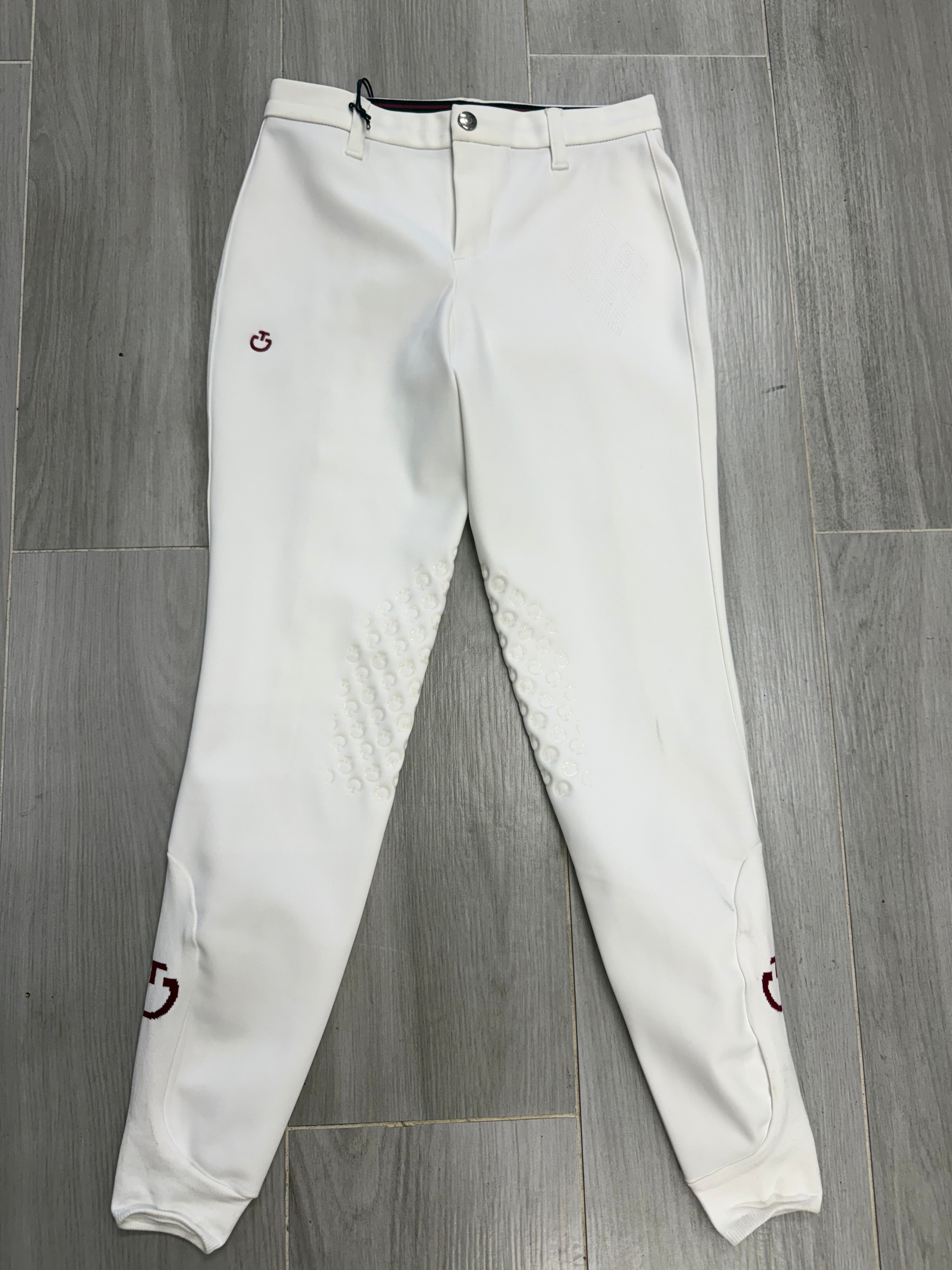 CT Embroidered Rhombi Breeches White 12
