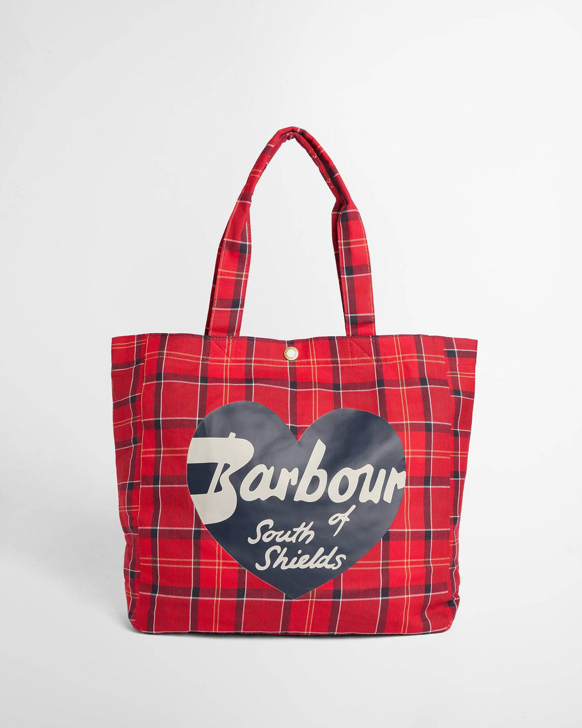 Barbour Heart Tote Bag - cardinal/black
