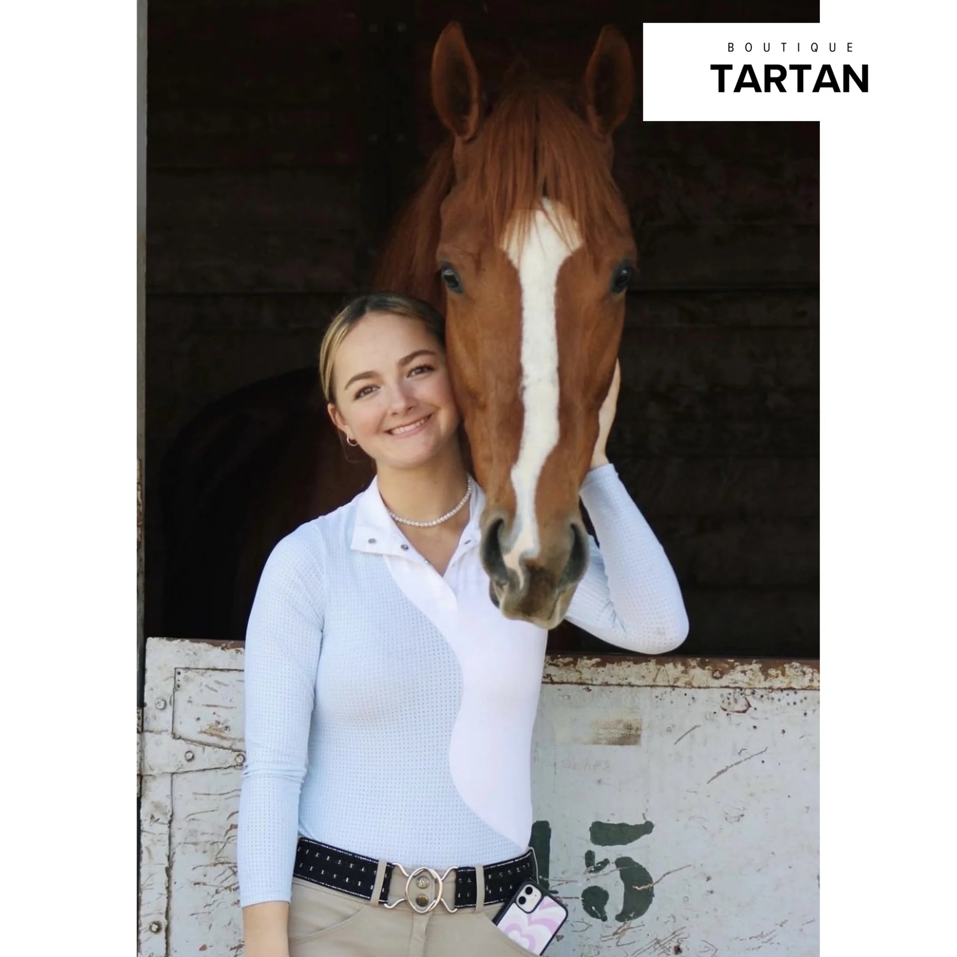 Equestrian Club Lenna Show - White/Blue