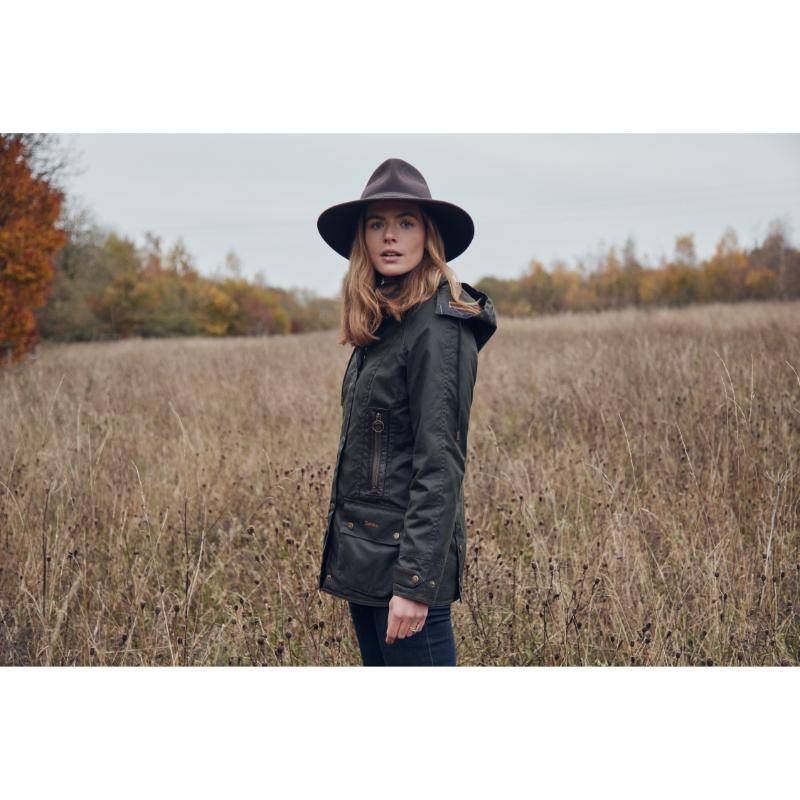 Barbour Tack Fedora Hat - chocolate/praline