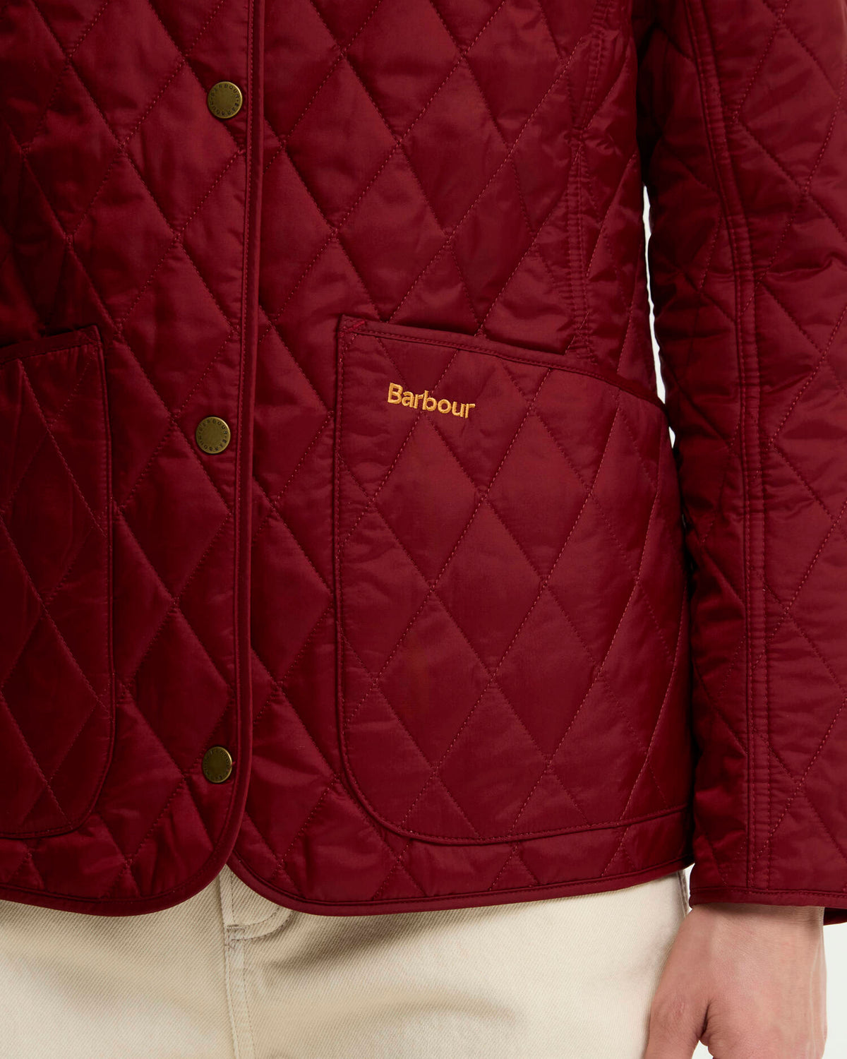 Barbour Annandale Quilted Jacket - Cranberry Red