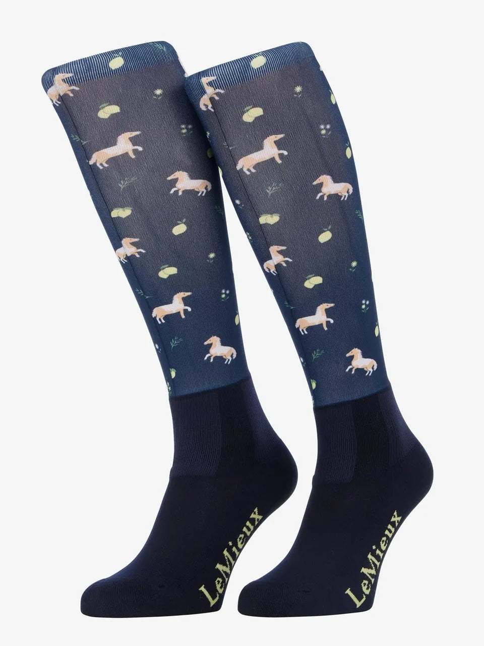 LeMieux Footsie Socks - Lemon Navy