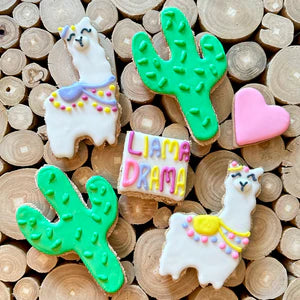 Blissful Cookies Icing Horse Cookies - Llama Drama