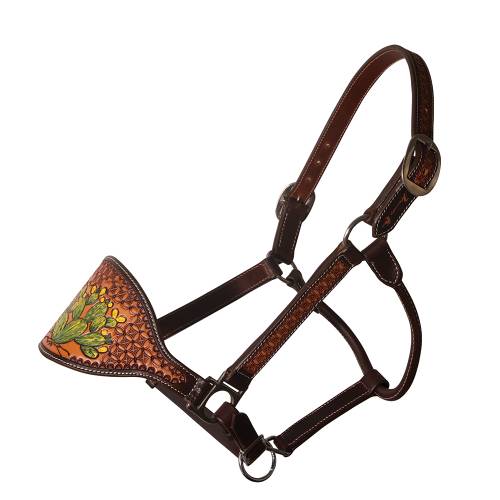 Halter Lthr Bronc Bronc Cactus