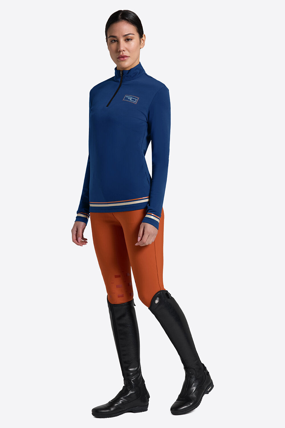 Rider's Gene Long Sleeve Warm Jersey Training Polo