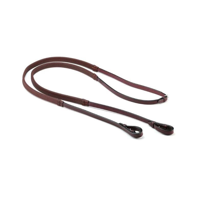 Equipe Code R  Ree01Rubber Reins Brown