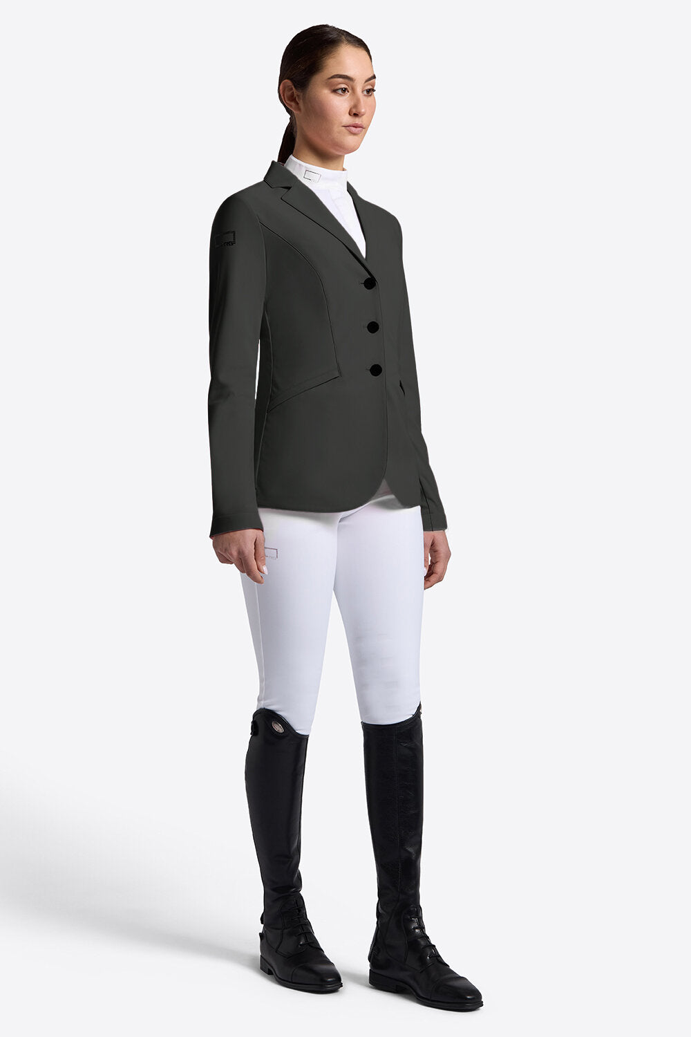 Rider's Gene Competition Logo Strass Button Jacket - Deep Forest