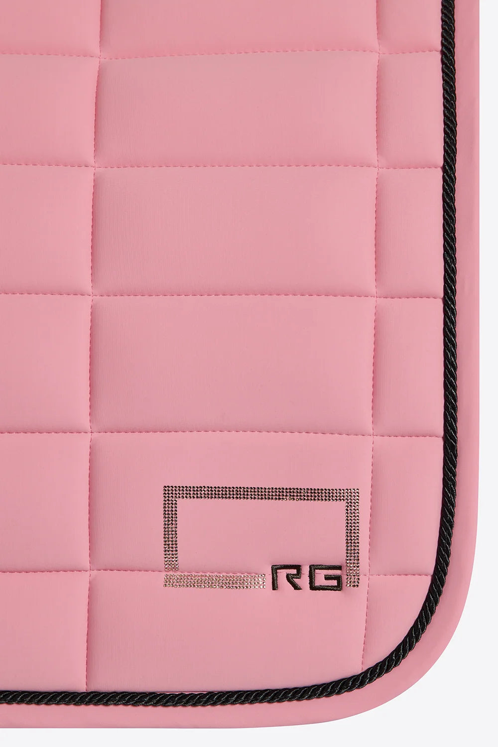 Rider's Gene Logo Strass Jersey Jumping Saddle Pad With Trim - Peony