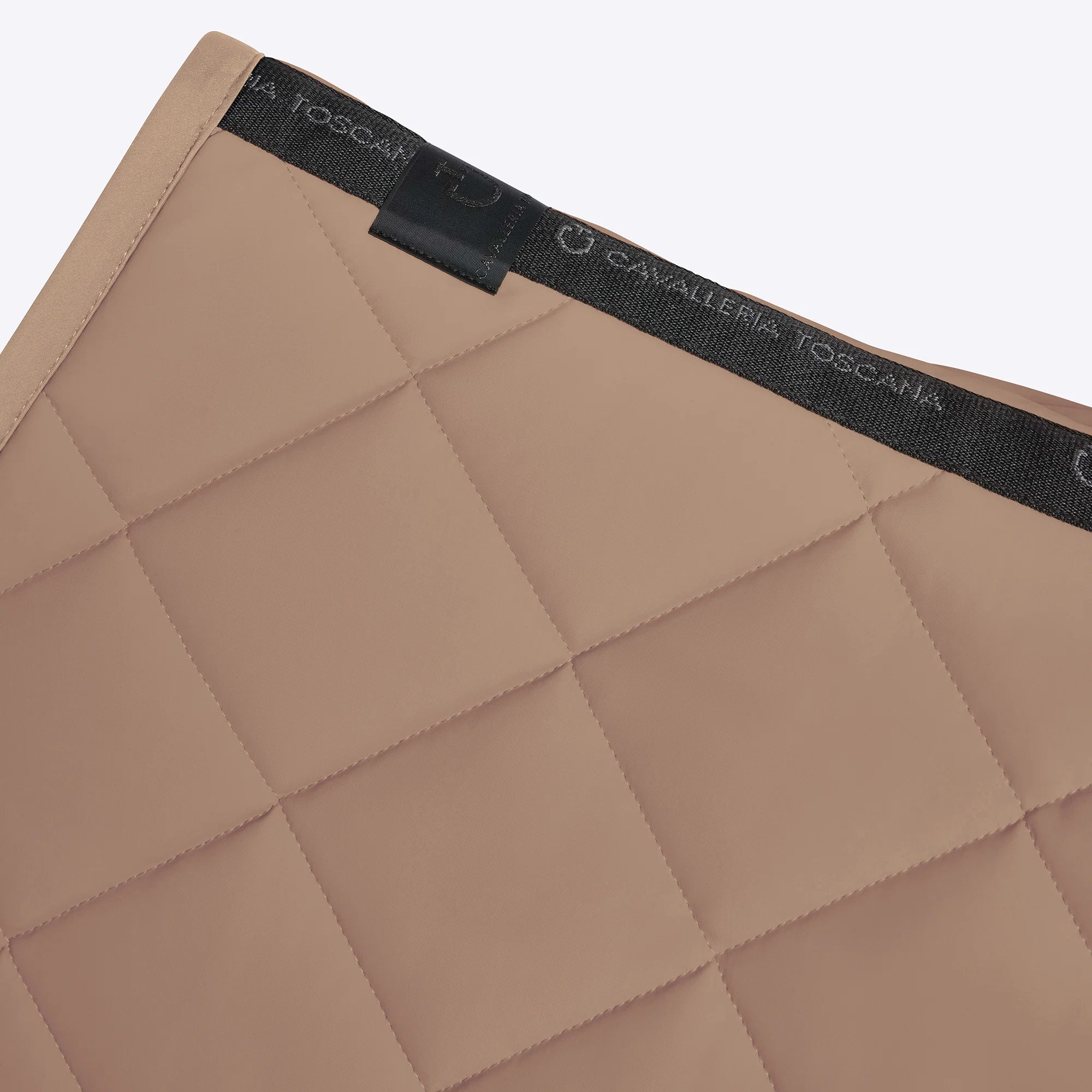 Cavalleria Toscana Diamond Quilted Jersey Jumping Saddle Pad Walnut FS