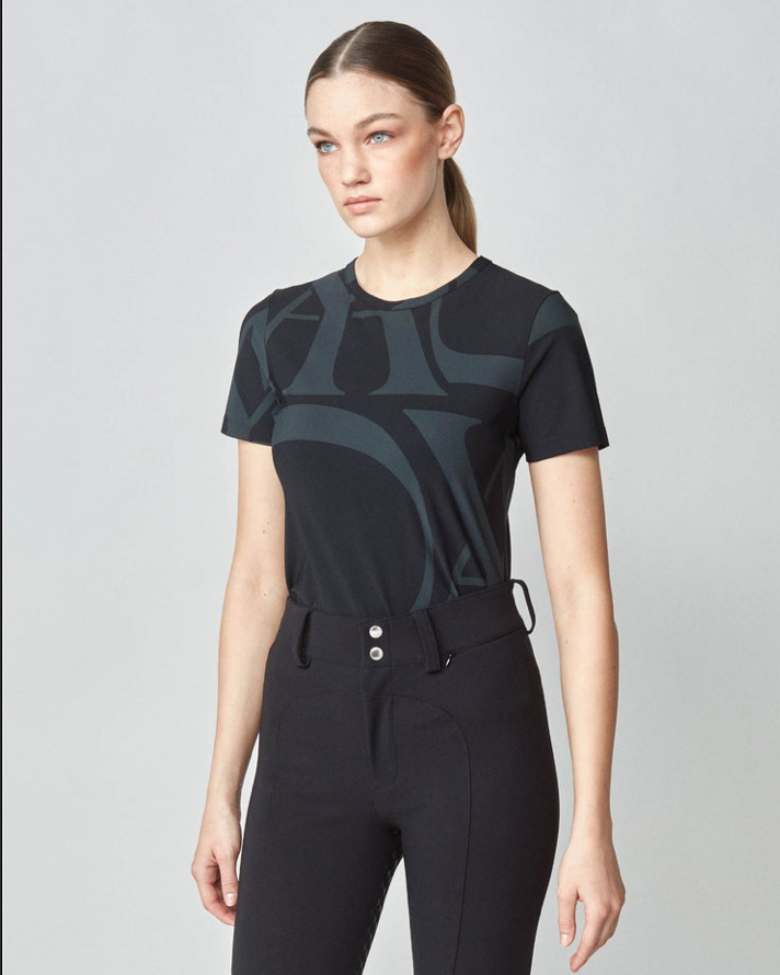 Yagya Monogram Short Sleeve Black