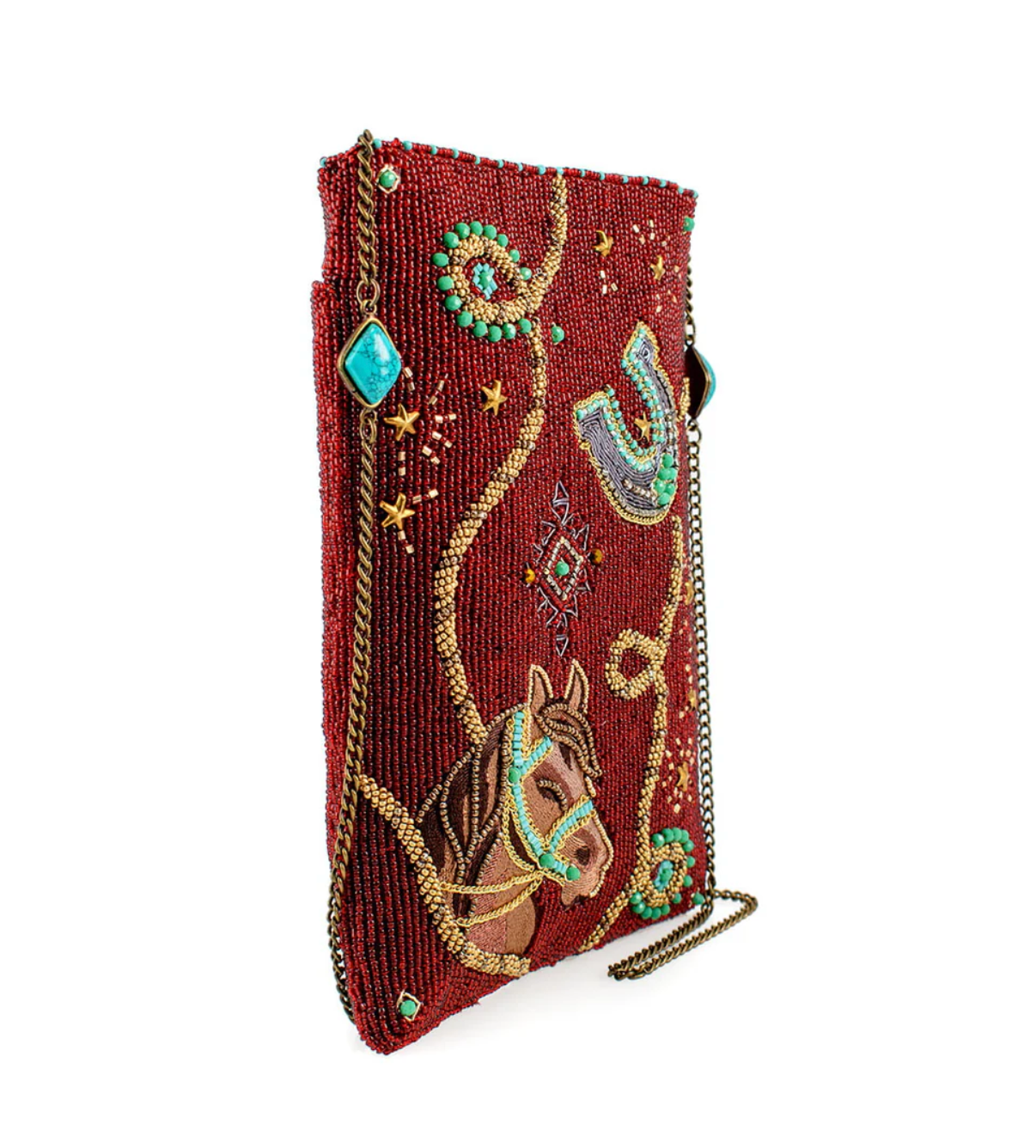 Mary Frances Beaded Bag Saddle Up