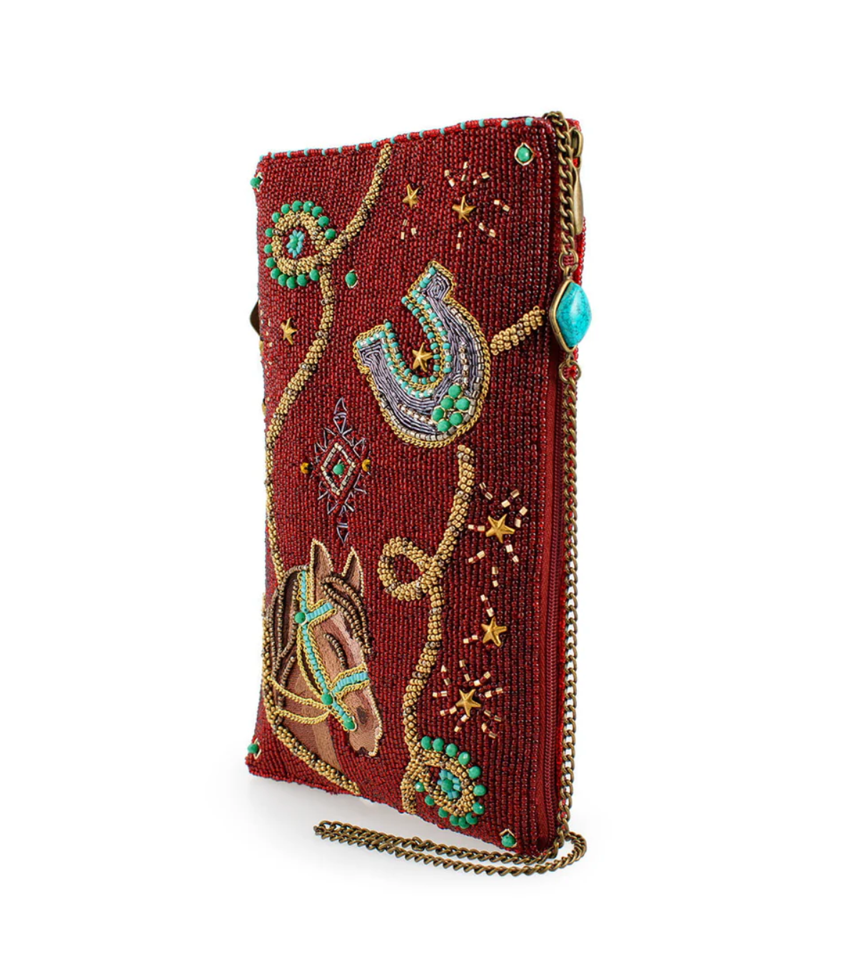 Mary Frances Beaded Bag Saddle Up