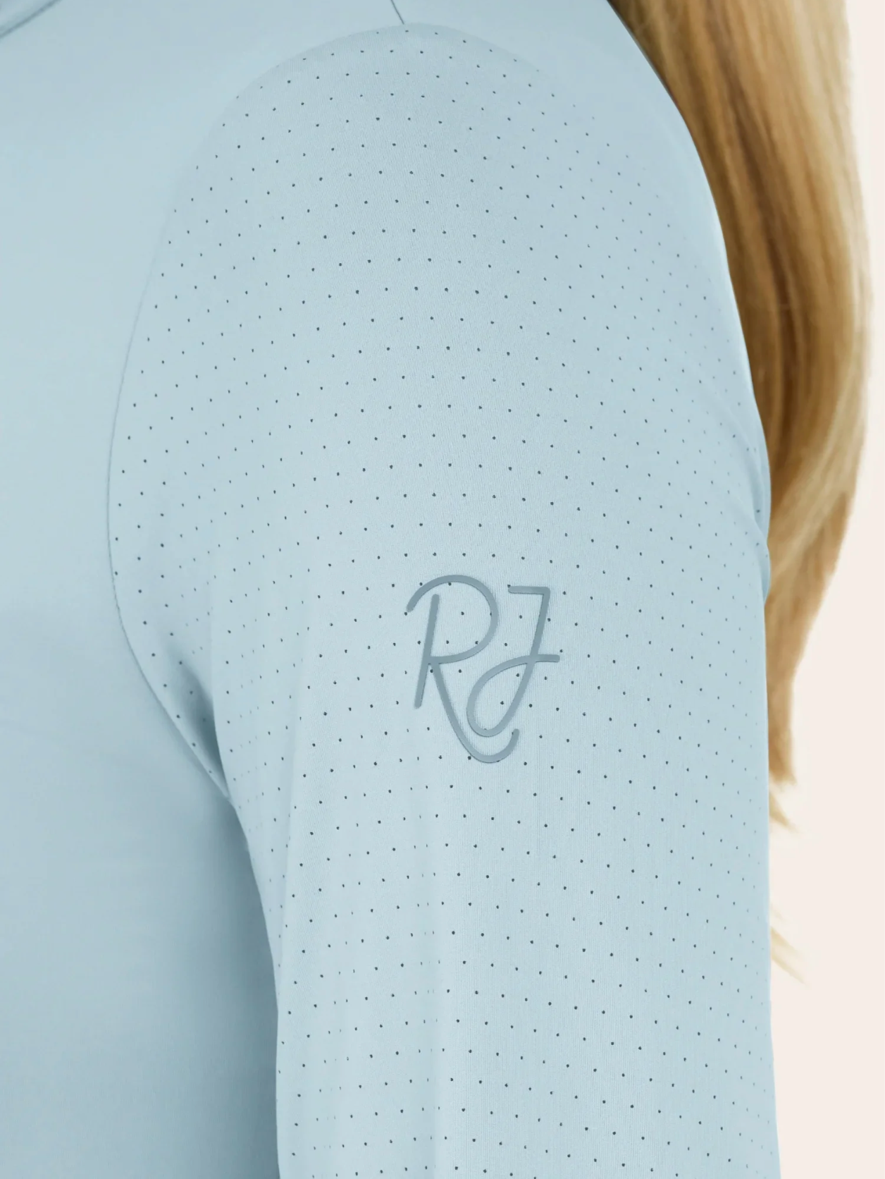 RJ Classics Jemma Mock Neck Long Sleeve Shirt - Summer Sky