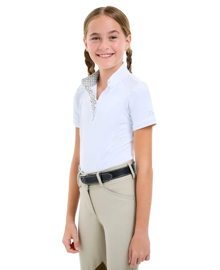 RJ Classics Brynn Jr. Short Sleeve Show Shirt - Horseshoes