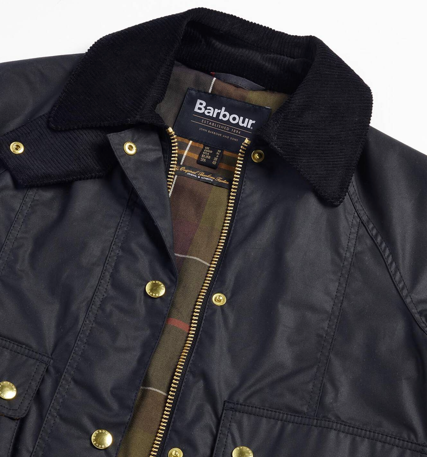 Barbour Cropped Beadnell Wax Jacket
