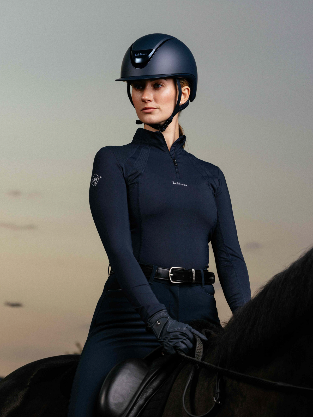 LeMieux Verv Competition Helmet - Matte Navy