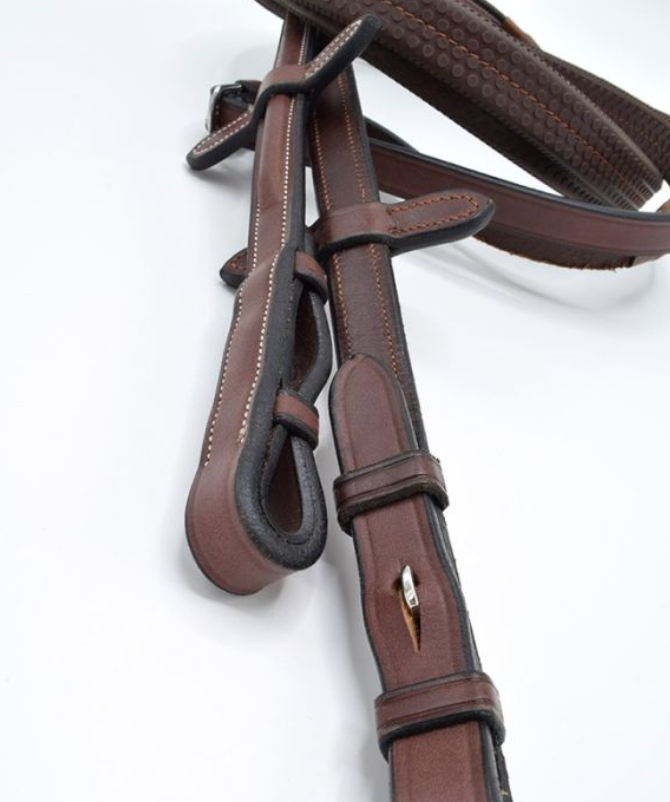 Arc De Triomphe Raised and Fancy Stitched Rubber Reins