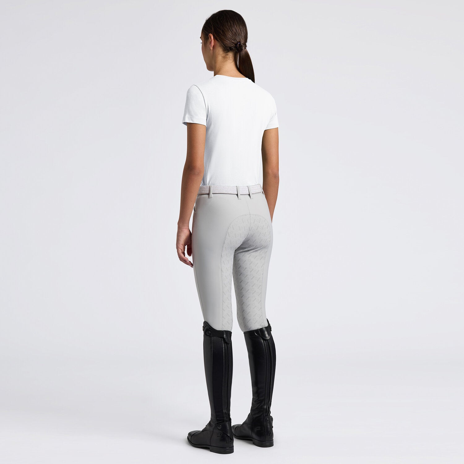 CT Cotton T Shirt w Multicolor Embroidery Logo White 12