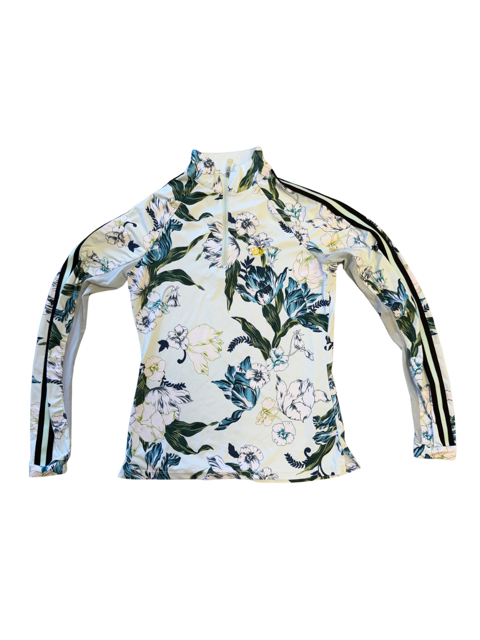 USED Kastel Denmark Women's Long-Sleeve Equestrian Shirt XS - Floral