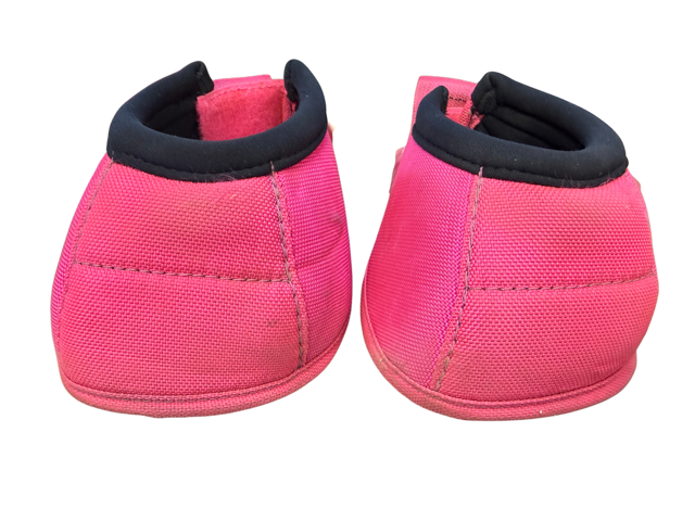 USED Classic Equine, DyNo No-Turn Bell Boots - Pair - Hot Pink, Large (Copy)