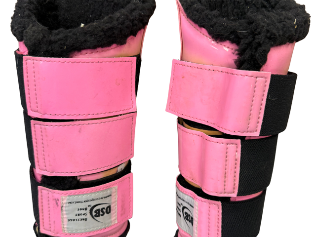 USED DSB (Dressage Sport Boots) - Glossy Hot Pink, Size Large