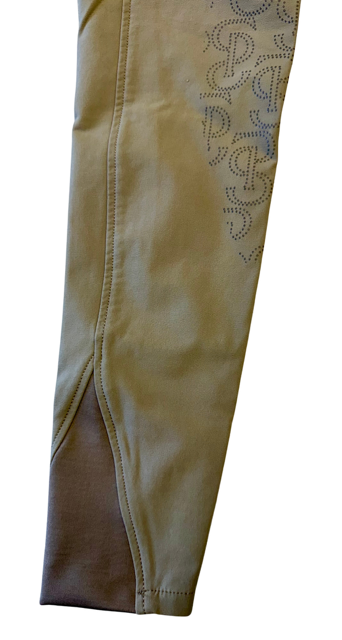 USED Women's PS Of Sweden Charlotte Full Grip Dressage Breeches 36 - Dark Truffle