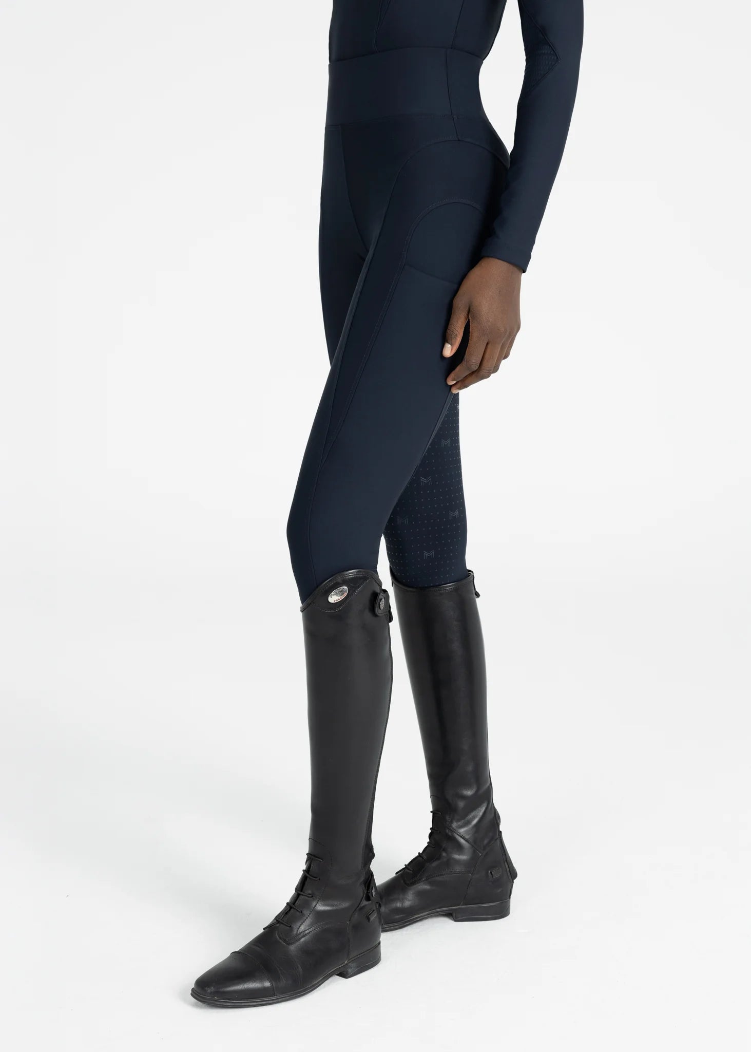 Maximilian Equestrian Outline Riding Leggings - Atlantic