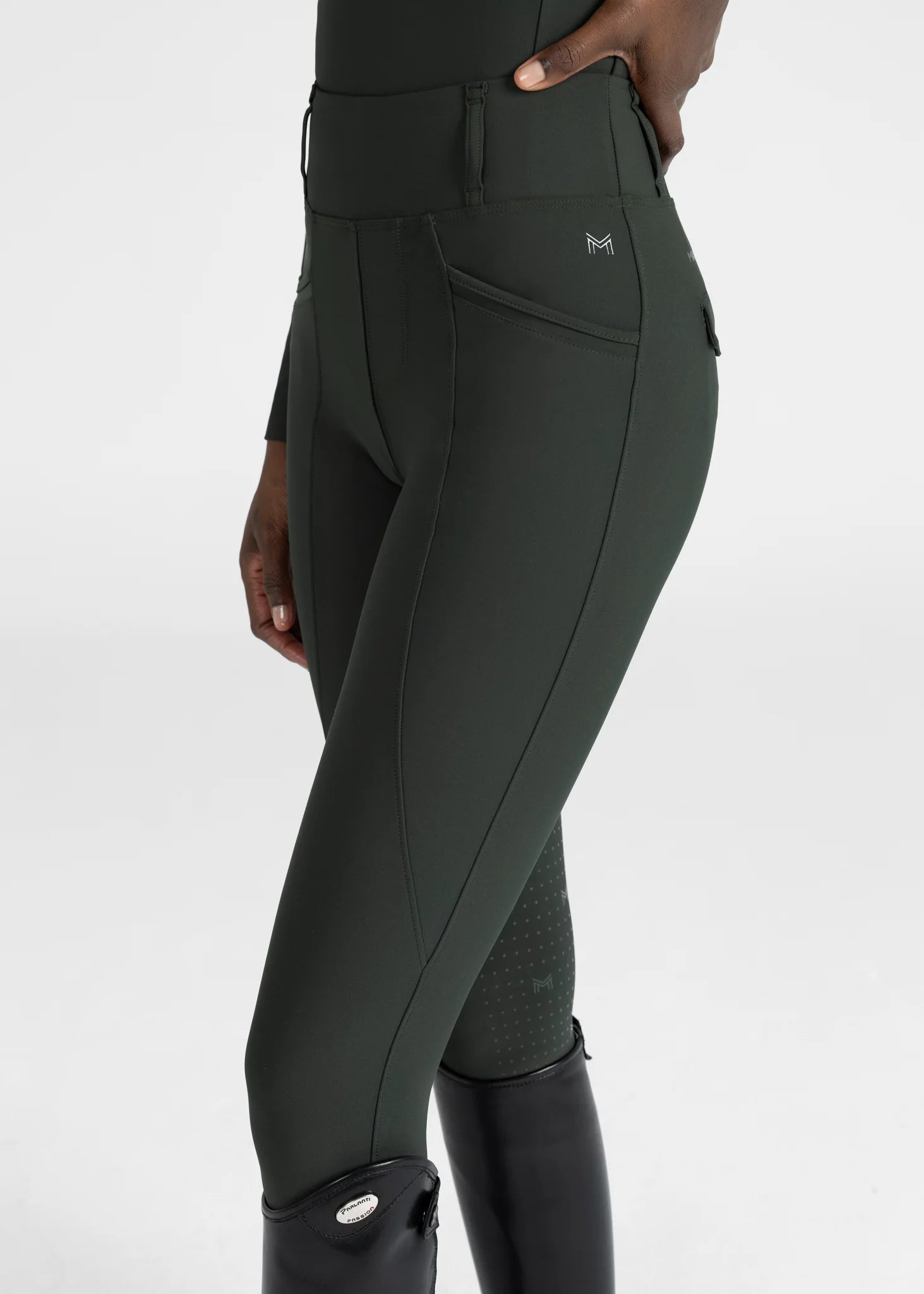 Maximilian Equestrian Pro Riding Leggings - Hunter Green