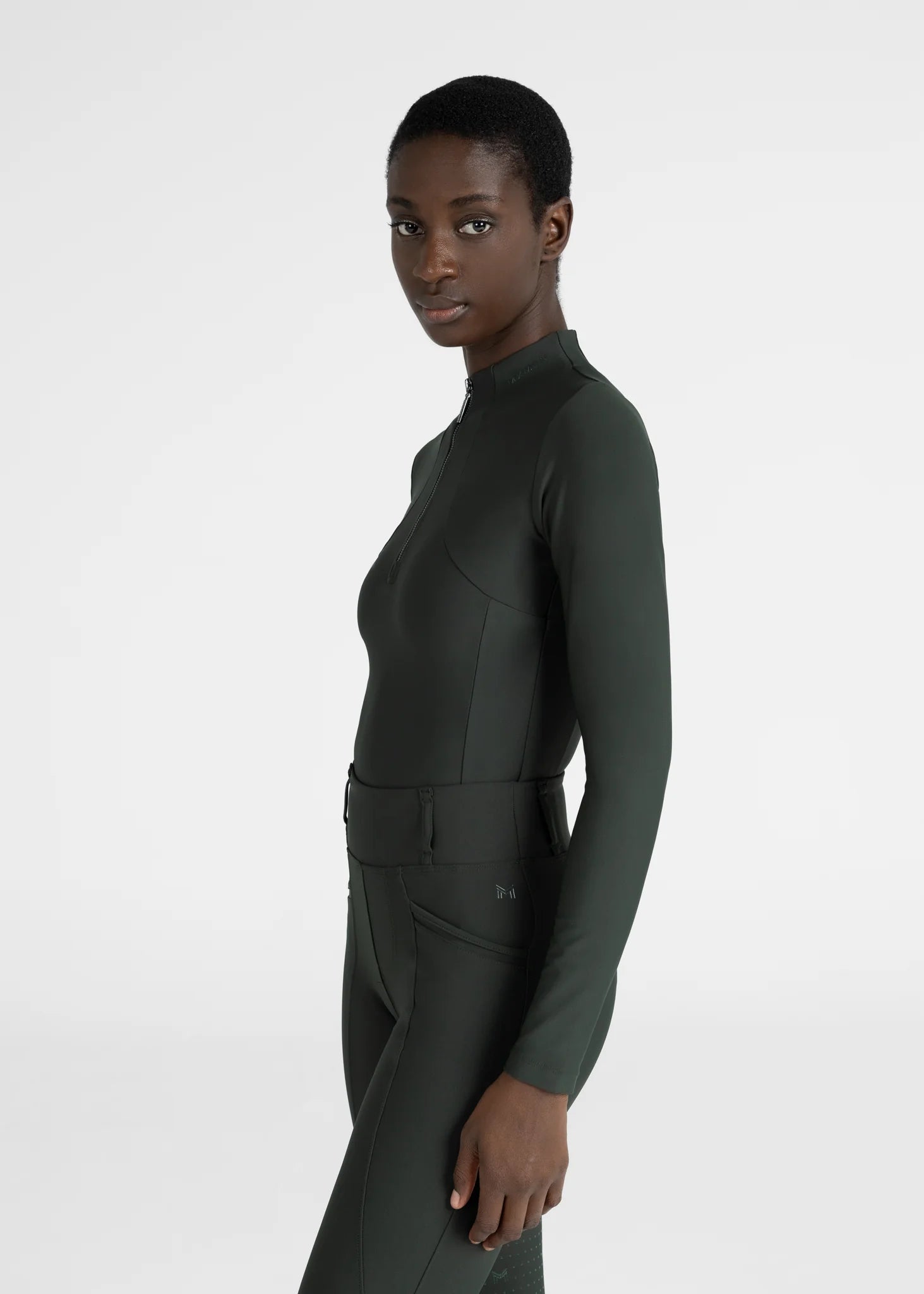 Maximilian Equestrian Long Sleeve Base Layer - Hunter Green