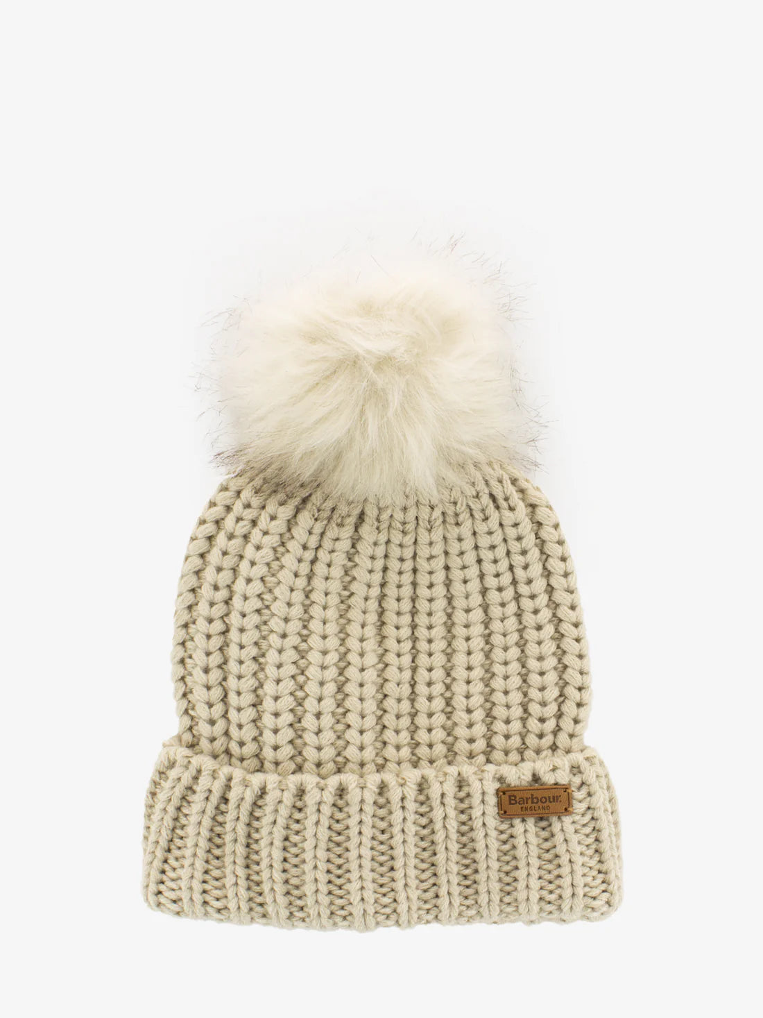 Barbour Saltburn Beanie & Scarf Gift Set Pearl