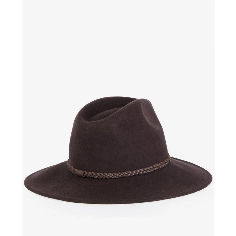 Barbour Tack Fedora Hat - chocolate/praline