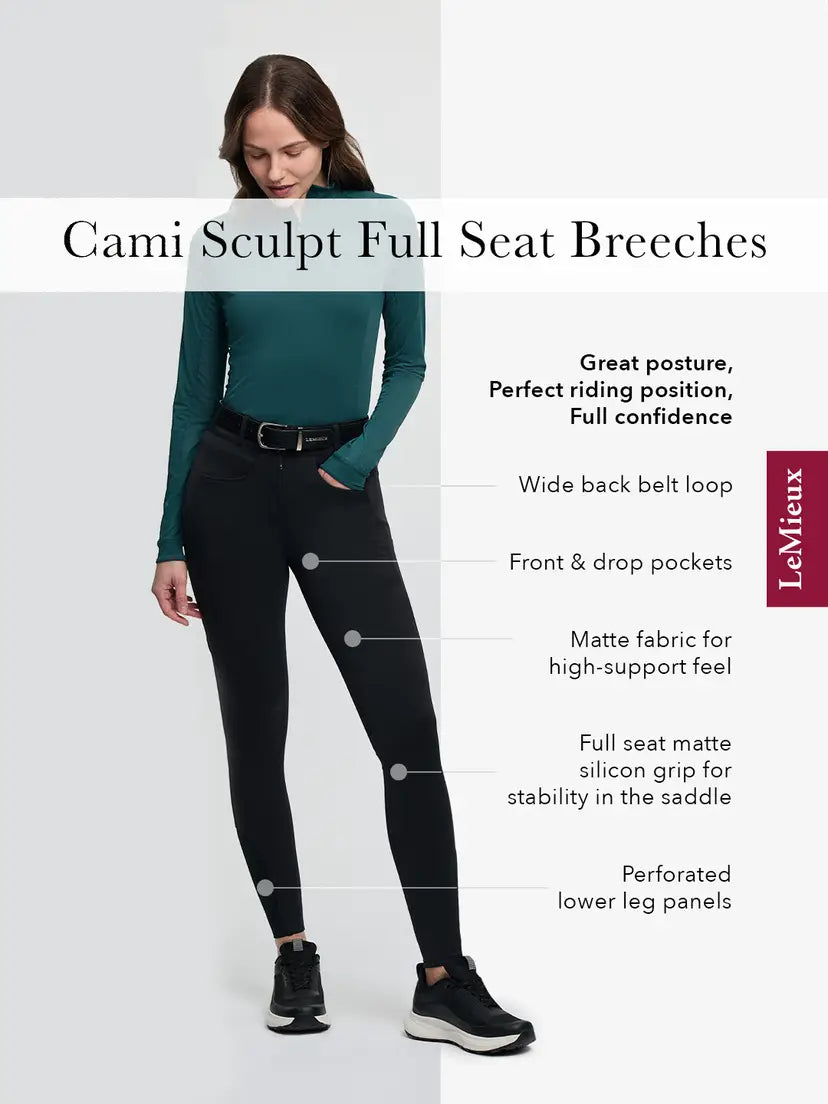 LeMieux Cami Sculpt Full Seat Breeches - Navy