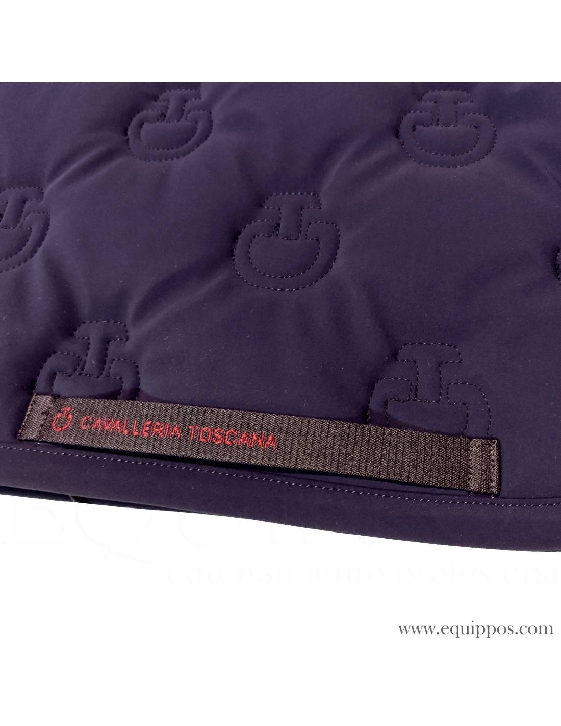 CT Jersey Stripe Dressage Saddle Pad Navy FS