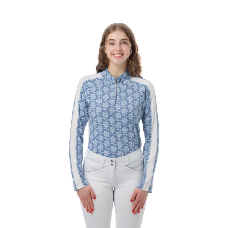 Equinavia Selma Womens Long Sleeve Sun Shirt - Dusty Blue XS